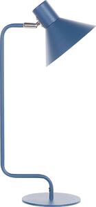 BELIANI Lampada da tavolo blu scuro in metallo 50 cm paralume lampada notturna luce per camera da letto soggiorno moderno