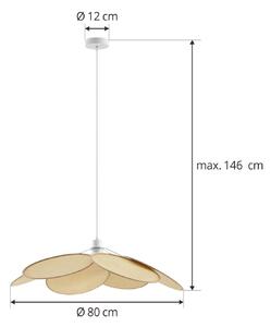 Lindby Astraia lampada sospensione naturale/bianco