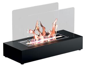 Camino a Bioetanolo da Tavolo 40x16,5x24 cm 1500W 1L Cremona Nero
