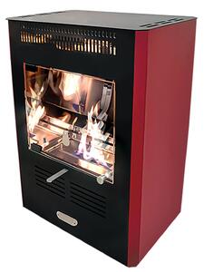 Stufa a Bioetanolo da Interno Ruby 45x31x61 cm 3000W 2L Fiamma Statica Bordeaux