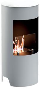 Camino a Bioetanolo da Pavimento Ø45x95 cm 2500W 1,2L Cortina Bianco