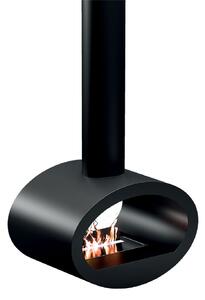 Camino a Bioetanolo Sospeso 60x40x190 cm 2000W 1,5L Cervinia Nero