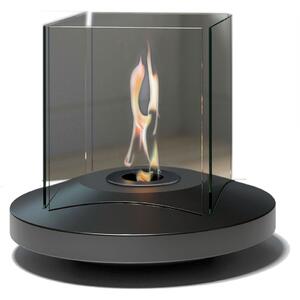 Camino a Bioetanolo da Tavolo Ø28,4x23,4 cm 500W 0,3L Lione Nero
