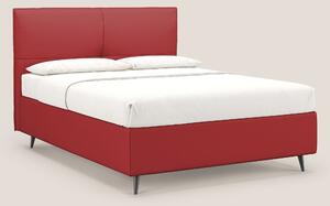 Greta letto contenitore dimensioni SLIM con testata trapuntata in ecop