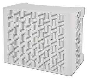 Copri Condizionatore da Esterno Small 90x46/52x70 cm in Acciaio Zincato Bianco