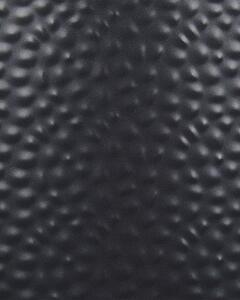Vaso per Fiori Moderno con Piedistallo 33 x 31 x 88 cm in Metallo di colore Nero interno esterno Beliani