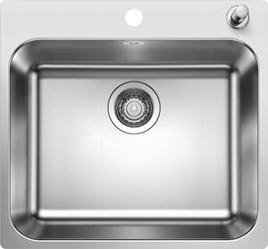 Lavello in acciaio inox Blanco SUPRA 500-IF/A R12 540 x 500 mm 526355