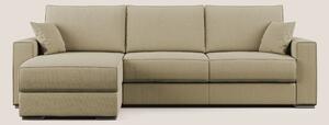 Dream Divano letto angolare in tessuto smacchiabile T05 cammello