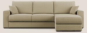 Dream Divano letto angolare in tessuto smacchiabile T05 cammello