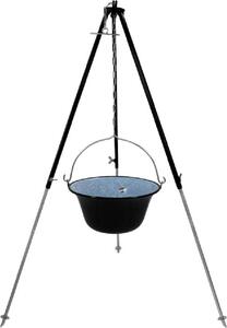 Grillplanet® Bollitore per gulasch 15 litri e treppiede 130 cm