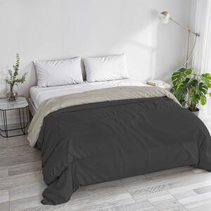 Trapunta Invernale Matrimoniale Tinta Unita in Microfibra 200gr Fumo Grigio Chiaro