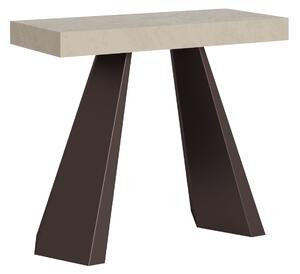 Consolle Allungabile 90-196x40x77 cm Diamante Small Cashmere Telaio Orso