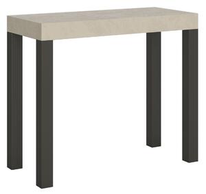 Consolle Allungabile 90-196x40x77 cm Everyday Small Cashmere Telaio Antracite