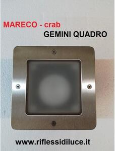 Mareco crab zenit quadro orientabile faro da incasso per esterno 12v 35w