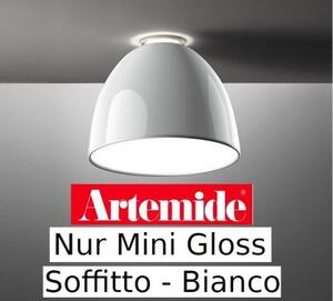 Artemide nur mini gloss halo soffitto bianco