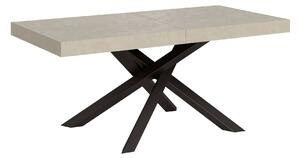 Tavolo Allungabile 180-440x90x77 cm Volantis Cashmere Telaio Antracite