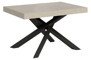 Tavolo Allungabile 120-380x90x77 cm Volantis Cashmere Telaio Antracite