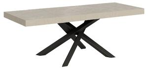 Tavolo Allungabile 160-264x90x77 cm Volantis Premium Cashmere Telaio Antracite