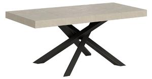 Tavolo Allungabile 120-224x90x77 cm Volantis Premium Cashmere Telaio Antracite
