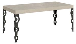 Tavolo Allungabile 200-304x90x77 cm Karamay Cashmere Telaio Antracite
