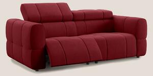 Giotto Divano modulare con opzione relax elettrico in microfibra effet