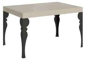 Tavolo Allungabile 120-204x80x77 cm Paxon Cashmere Telaio Antracite