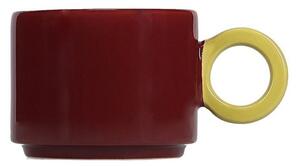 Tazza burgundy in gres 280 ml Lou – ONA