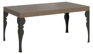Tavolo Allungabile 120-224x90x77 cm Paxon Premium Tortora Telaio Antracite