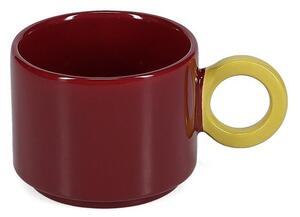 Tazza burgundy in gres 280 ml Lou – ONA