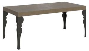 Tavolo Allungabile 200-304x90x77 cm Paxon Premium Tortora Telaio Antracite