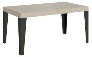 Tavolo Allungabile 160-264x90x77 cm Flame Cashmere Telaio Antracite