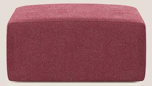 Nettuno modulo pouf in morbido tessuto bouclè T07 rosso