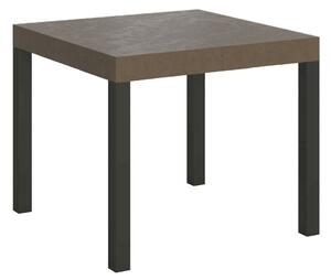 Tavolo Allungabile 90-246x90x77 cm Everyday Tortora Gambe Antracite