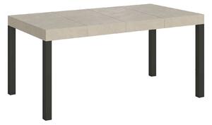 Tavolo Allungabile 120-224x90x77 cm Everyday Premium Cashmere Gambe Antracite