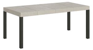 Tavolo Allungabile 90-246x90x77 cm Everyday Premium Cashmere Gambe Antracite