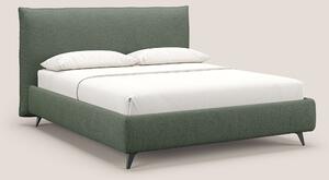 EROS letto imbottito in piuma con vano contenitore in pregiato e fresc