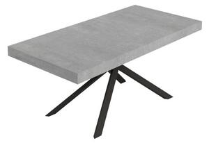 Tavolo Allungabile 200-304x90x77 cm Niket Cemento Gambe Antracite