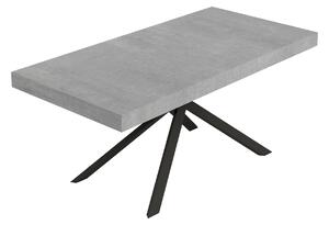 Tavolo Allungabile 180-440x90x74 cm Niket Cemento Gambe Antracite