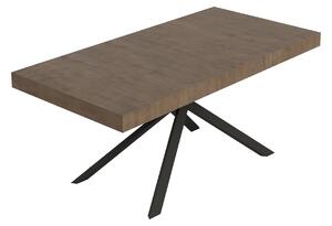 Tavolo Allungabile 180-284x90x74 cm Niket Noce Gambe Antracite