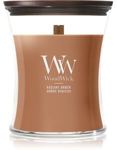 Woodwick Radiant Amber candela profumata con stoppino in legno 275 g