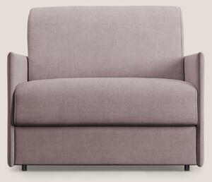 Evans poltrona letto in morbido tessuto impermeabile T02 rosa