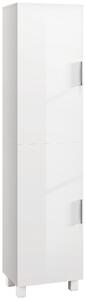 Mobile a Colonna da Bagno con 2 Armadietti 40x30x167,5 cm Bianco