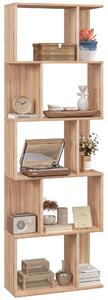 Mobile Libreria 5 Ripiani 60x24x184,5 cm in Legno
