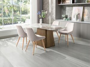 Sedia in Tessuto e Faggio Beige - Lotto di 2 - MASURIE