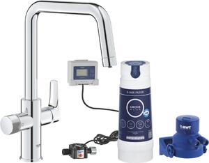 Starter Kit BLUE PURE EUROSMART miscelatore per lavello con filtro taglia S cromo cromo
