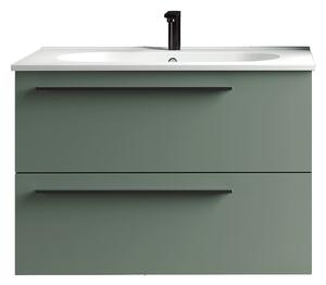 Mobile da bagno sotto lavabo senza top L 80 x P 45 x H 55 cm in agglomerato Verde