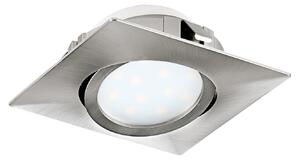Faretto Ad Incasso Contemporaneo Pineda Policarbonato Nichel Satinato 3 Led 4,9W