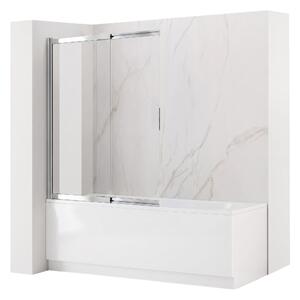 Paravento vasca scorrevole REA Dario Chrome 80