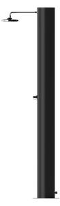 Doccia Solare da Giardino 70 L Soffione Eco Rain e Miscelatore Temporizzato Arno TN Nero Opaco