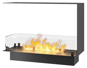 Camino a Bioetanolo da Incasso 80x30x60 cm Infire U800 Slim Nero